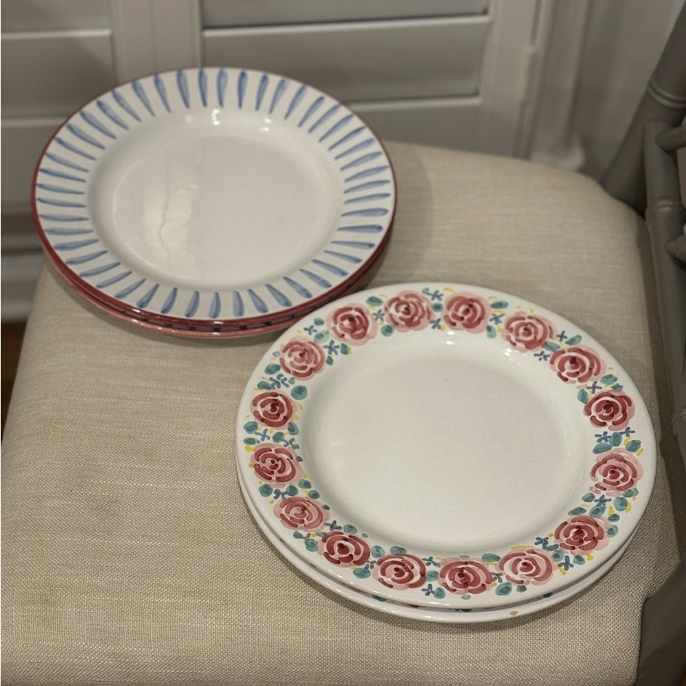 Vintage DERUTA ITALY Kate Williams By Sweet Nellie Designs Dinner Plates